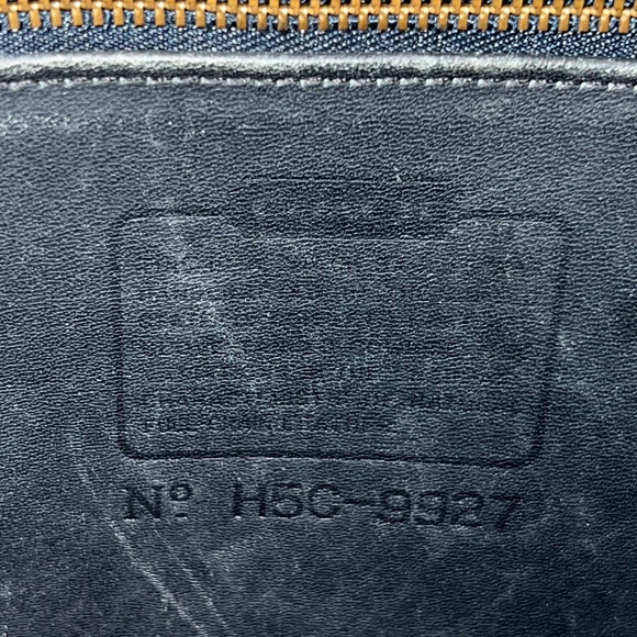 Coach Vintage Willis Crossbody Bag 9927 Navy Leather - Picture 9 of 16